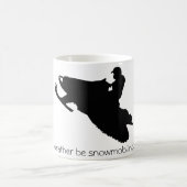 Ik zou liever sneeuwscooters zijn...Mok Koffiemok (Center)