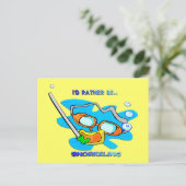 Ik zou liever Snorkeling zijn Briefkaart (Staand voorkant)