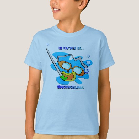 Ik zou liever Snorkeling zijn T-shirt (Voorkant)