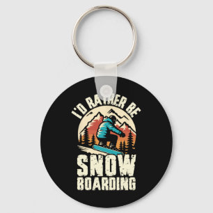 Ik zou liever Snowboard Adventure winnen Sleutelhanger