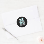 Ik zou liever snowboarden ronde sticker (Envelop)