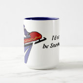 Ik zou liever Snowmobiing zijn Mok (Midden)