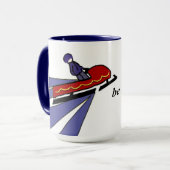 Ik zou liever Snowmobiing zijn Mok (Voorkant links)