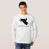Ik zou liever Snowmobiing zijn... T-shirt (Voorkant volledig)
