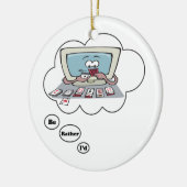 Ik zou liever Solitaire spelen Keramisch Ornament (Links)