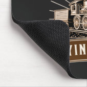 Ik zou liever stoomtreinen afspelen. muismat (Hoek)