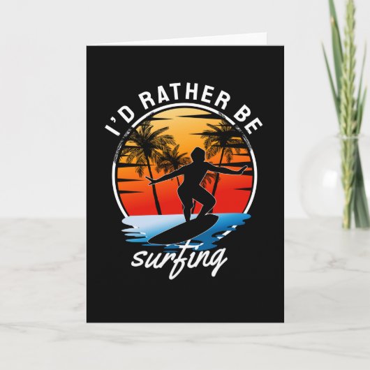 Ik zou liever surfen kaart (Voorkant)