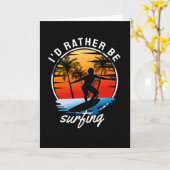 Ik zou liever surfen kaart (Gele Bloem)