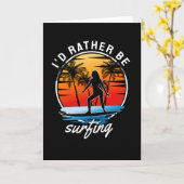 Ik zou liever surfen kaart (Gele Bloem)