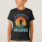 Ik zou liever T-Shirt skiën (Voorkant)