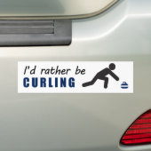 Ik zou liever tegen de bumper plakken. bumpersticker (Op auto)