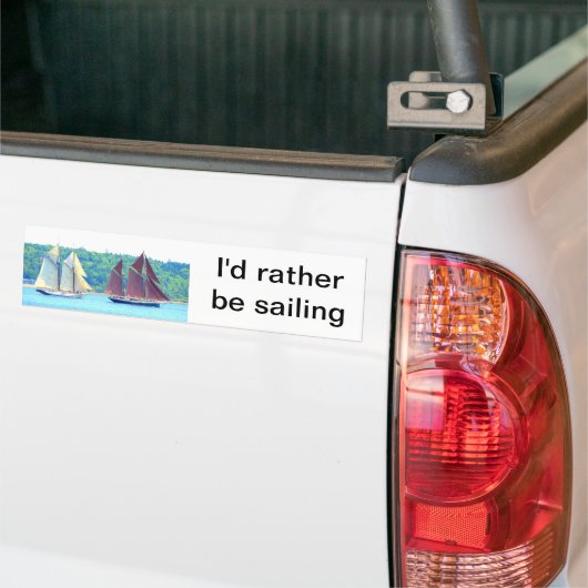 Ik zou liever tegen de bumpersticker varen (Op Truck)