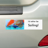 Ik zou liever tegen de bumpersticker varen (Op auto)