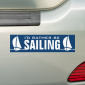 Ik zou liever tegen de bumpersticker varen (Op auto)
