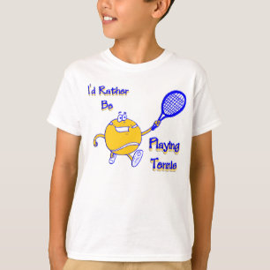 Ik zou liever Tennis spelen T-shirt