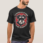 Ik zou liever thuis zijn met mijn Schnauzer T-shirt (Voorkant)