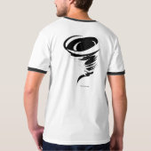 Ik zou liever Tornado's achtervolgen T-shirt (Achterkant volledig)
