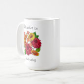 Ik zou liever tuinieren!  Mok florale koffie (Voorkant links)