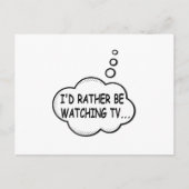 Ik zou liever tv kijken briefkaart (Voorkant)