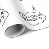 Ik zou liever tv kijken cadeaupapier (Rol Hoek)