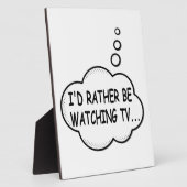 Ik zou liever tv kijken fotoplaat (Zijkant)