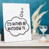 Ik zou liever tv kijken fotoplaat (Zijkant)
