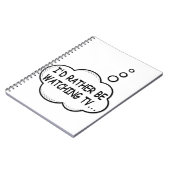 Ik zou liever tv kijken notitieboek (Linkerzijde)