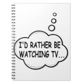 Ik zou liever tv kijken notitieboek (Voorkant)
