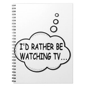 Ik zou liever tv kijken notitieboek
