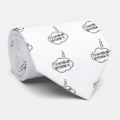 Ik zou liever tv kijken stropdas (Opgerold)