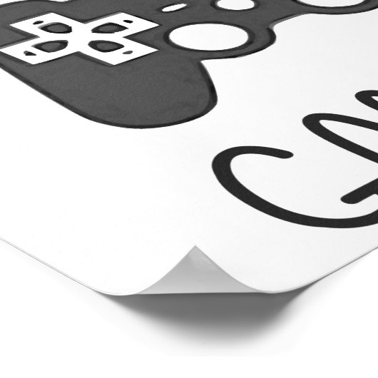 Ik zou liever videogaming zijn poster (Hoek)