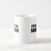 Ik zou liever vierkant zijn! koffiemok (Center)