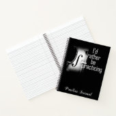 Ik zou liever viool oefenen notitieboek (Binnen)