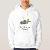 Ik zou liever vissen - luie bootdag T-Shirt (Voorkant)
