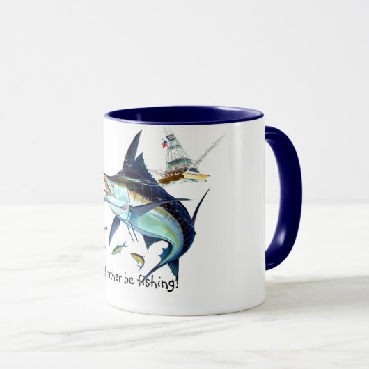 Ik zou liever vissen! mok (Voorkant rechts)