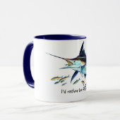 Ik zou liever vissen! mok (Voorkant links)