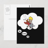 Ik zou liever vliegen briefkaart (Voorkant / Achterkant)