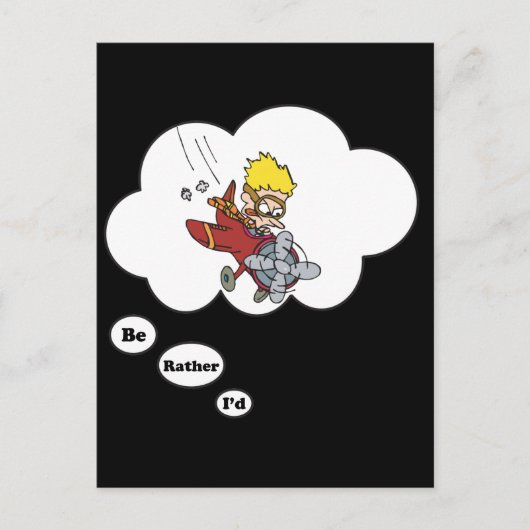 Ik zou liever vliegen briefkaart (Voorkant)