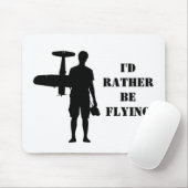 Ik zou liever vliegen muismat (Met muis)