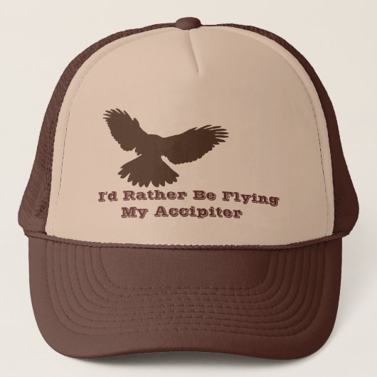 Ik zou liever vliegen trucker pet (Voorkant)