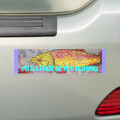 ik zou liever vliegen vissen bumpersticker (Op auto)