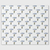 Ik zou liever vliegen vissen cadeaupapier (Vlak)