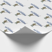 Ik zou liever vliegen vissen cadeaupapier (Hoek)