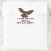 Ik zou liever vliegende stickers zijn (Tas)