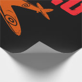 Ik zou liever  vliegtuigretrorpiloot vliegen cadeaupapier (Hoek)