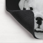 "Ik zou liever voetballen" Bulldog Puppy Muismat (Hoek)