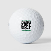 Ik zou liever voetgolf spelen. golfballen (Voorkant)