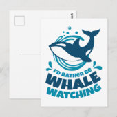 Ik zou liever walvis zijn die kijkt briefkaart (Voorkant / Achterkant)
