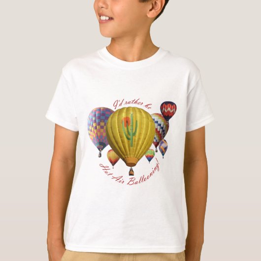 Ik zou liever warme luchtballon zijn!!! t-shirt (Voorkant)