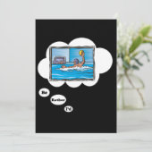 Ik zou liever water pologe spelen kaart (Staand voorkant)